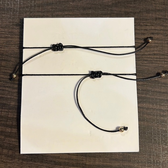 2 piece Heart Black Bracelets - Picture 2 of 3